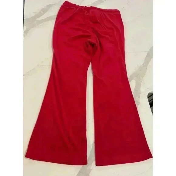 Torrid Velour Bootcut Lounge Pant Jester Red Women’s Size Large 12 Torrid Size 0 - Picture 5 of 6